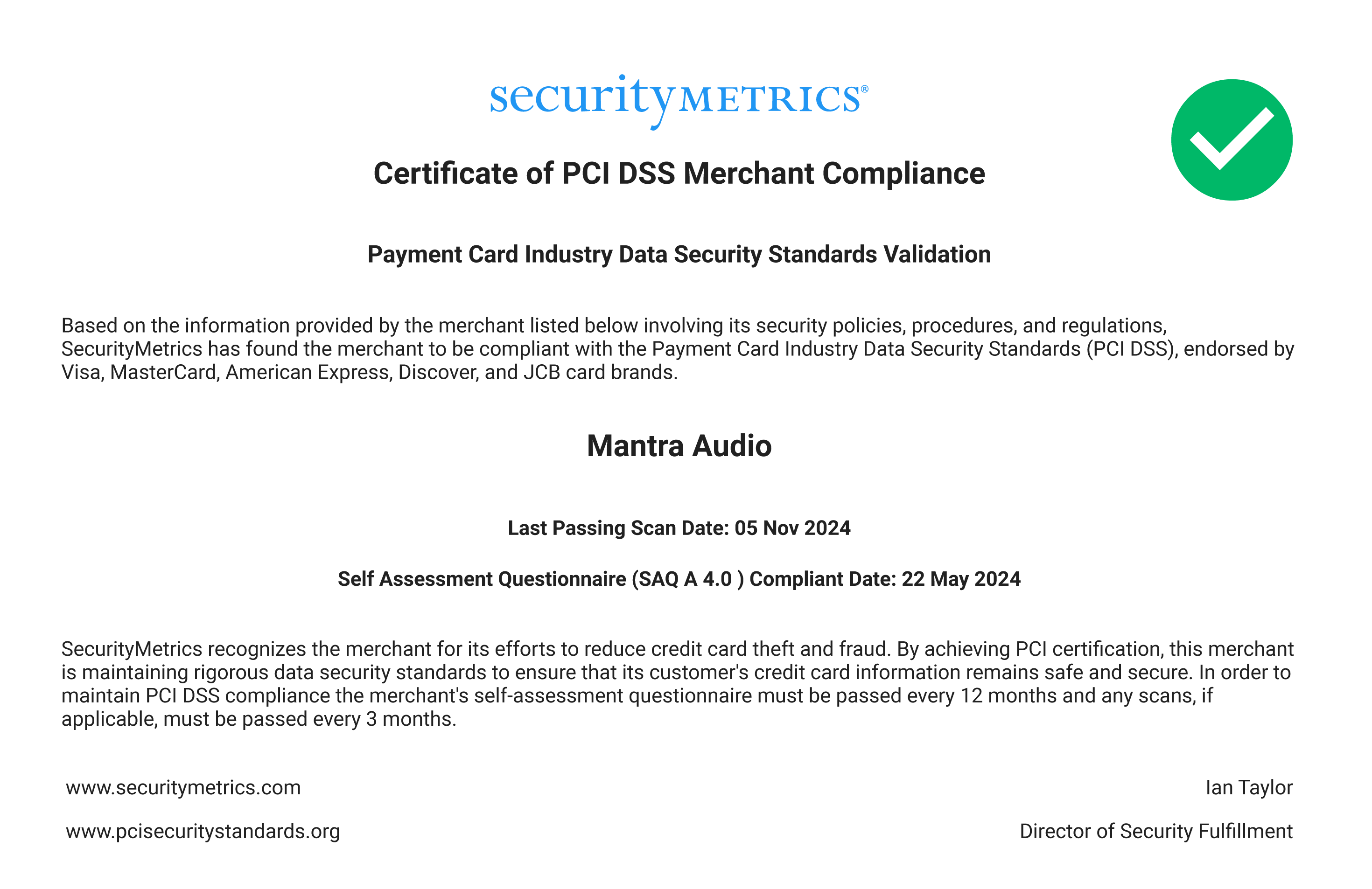 PCI Compliance